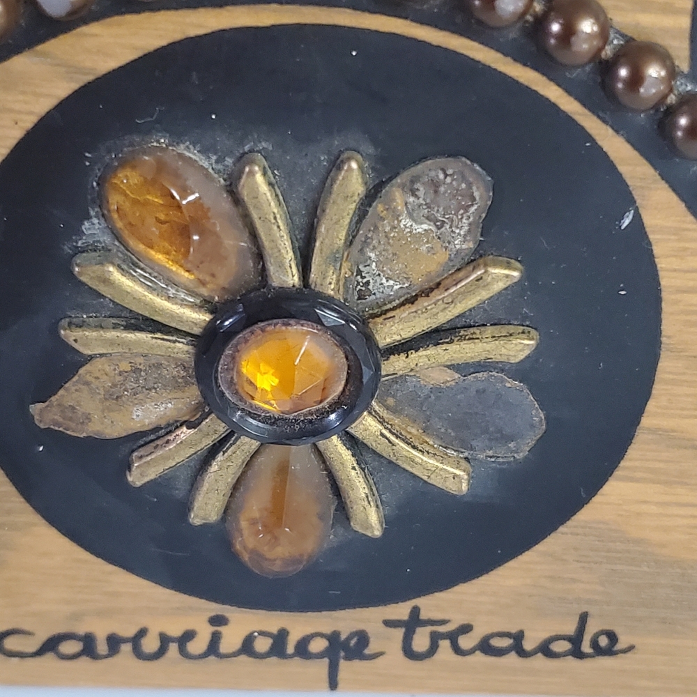 Vintage Enid Collins Of Texas Wooden Handbag Purse "Carriage Trade" Collectible - Picture 6 of 10